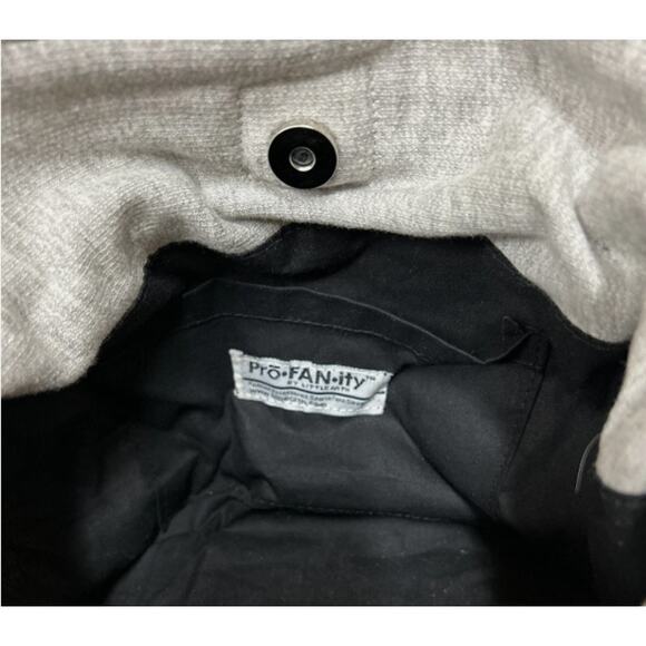 Littlearth NFL Pittsburgh Steelers Gray Hoodie Purse Sweatshirt Tote Bag - Picture 4 of 6